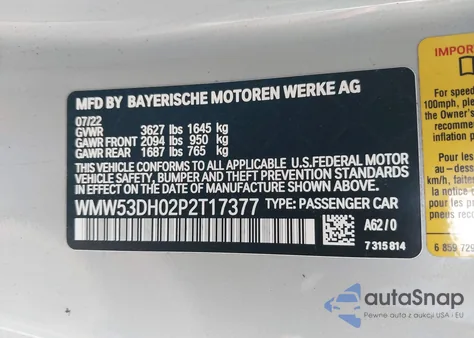 2023 Mini Hardtop Cooper S из США, поврежденный, VIN WMW53DH02P2T17377